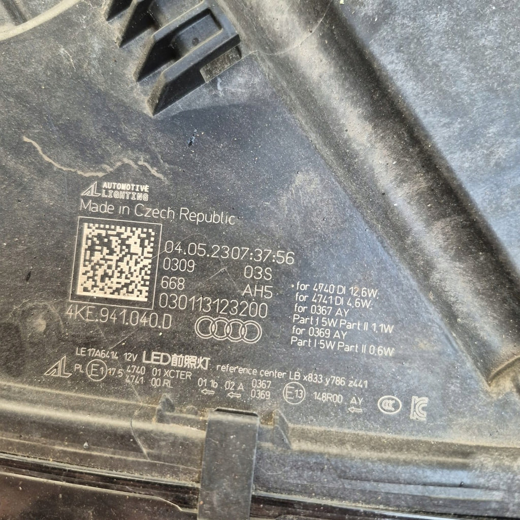 Frontscheinwerfer Audi E-Tron 4KE941040D Full LED Rechts Scheinwerfer Headlight SCH7647199822nq