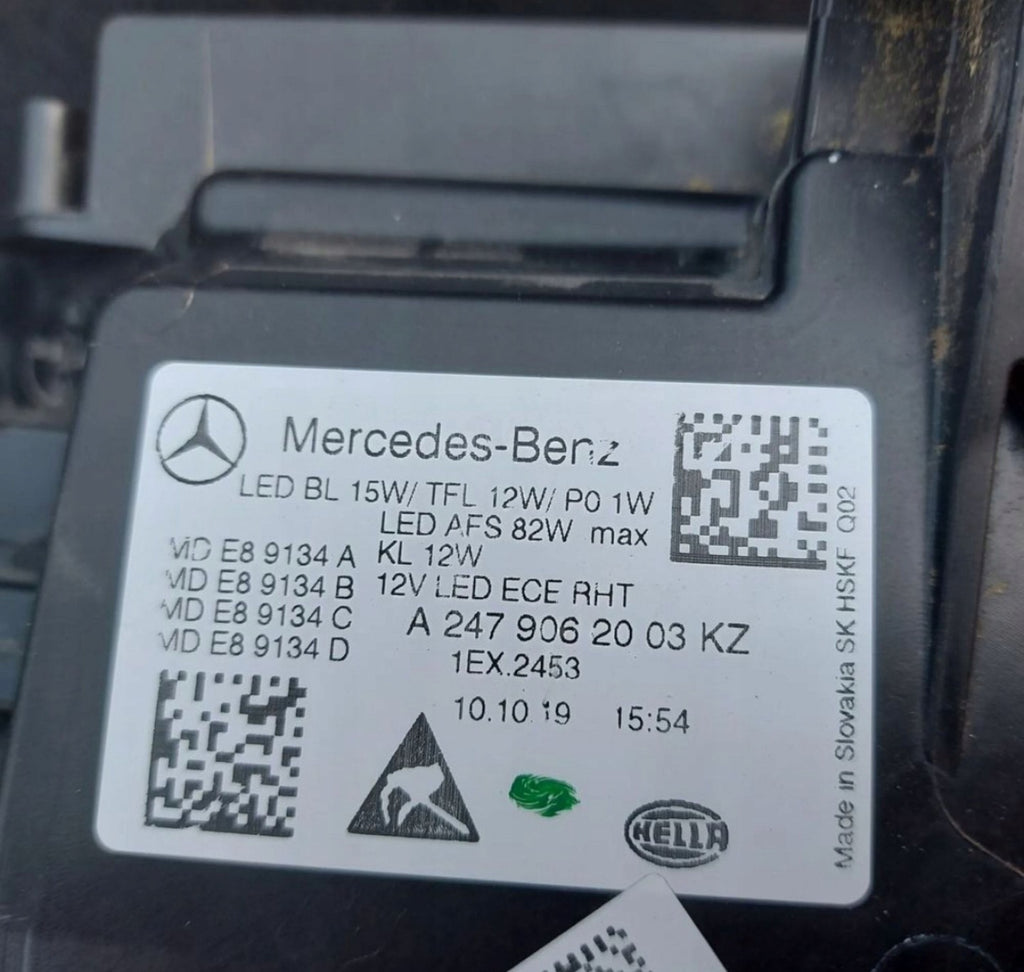 Frontscheinwerfer Mercedes-Benz W247 2479062003 Rechts Scheinwerfer Headlight SCH2213220565vq