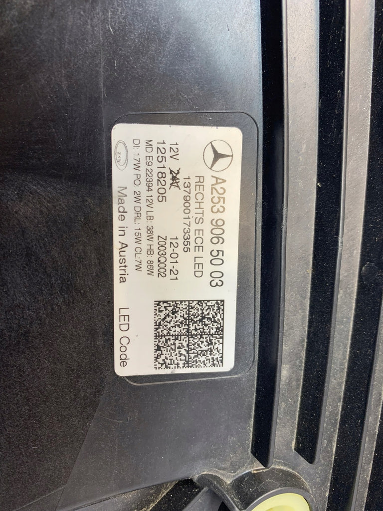 Frontscheinwerfer Mercedes-Benz Glc X253 A2539065003 LED Rechts Headlight SCH3175496109ry