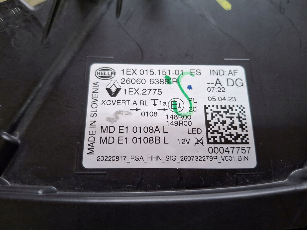 Frontscheinwerfer Renault I 260606388 LED Ein Stück (Rechts oder Links) SCH9890661418uw