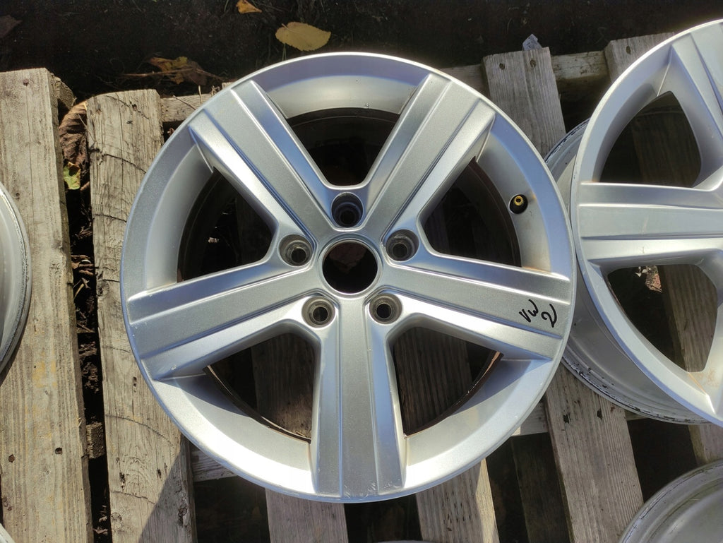 4x Alufelge 16 Zoll 6.5" 5x112 46ET Glanz Silber 5G0601025 VW Golf Vii Rim Wheel FEL2260005906zx