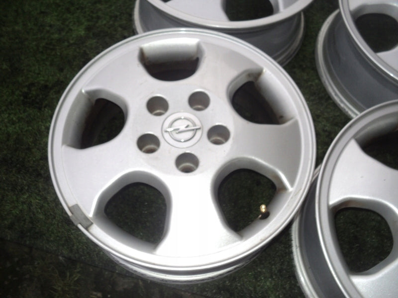 4x Alufelge 15 Zoll 6.0" 5x110 43ET Glanz Weiß Opel Zafira Rim Wheel FEL1362614678rx