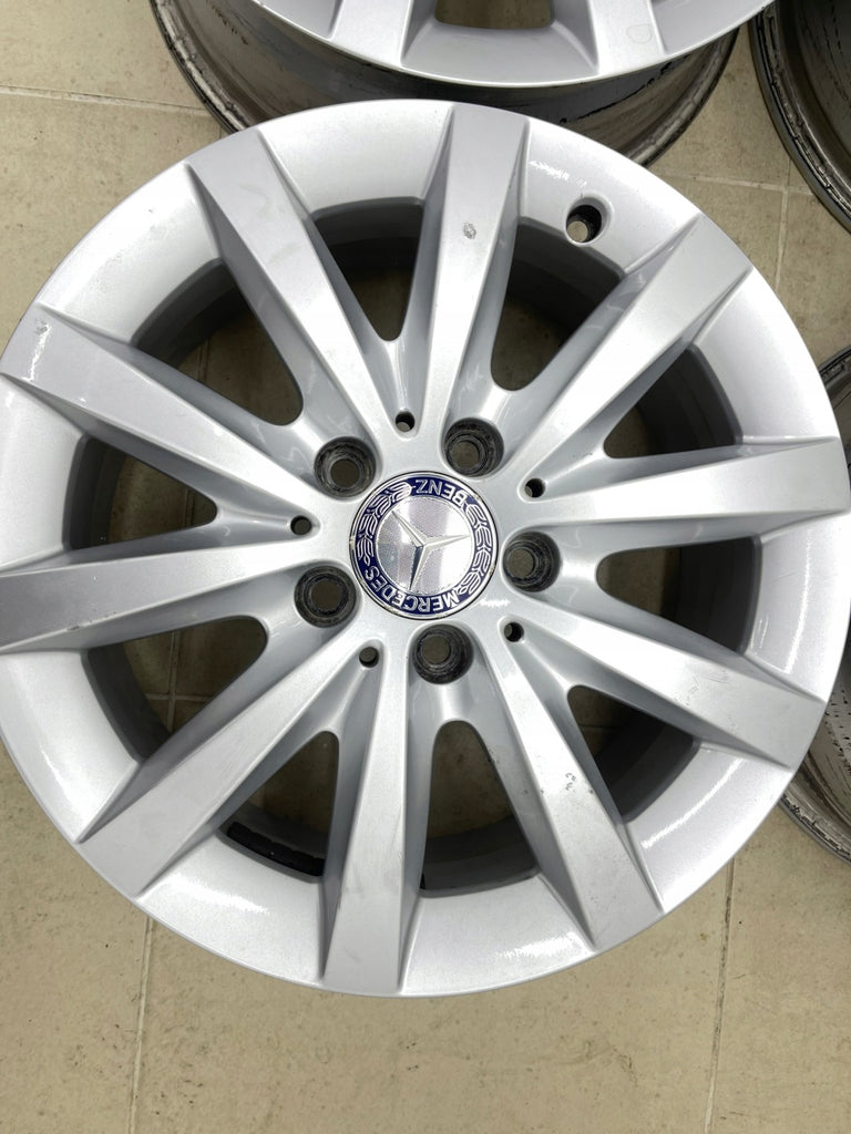 4x Alufelge 16 Zoll 6.5" 5x112 A2464010202 Mercedes-Benz W246 Rim Wheel FEL8069250957yj