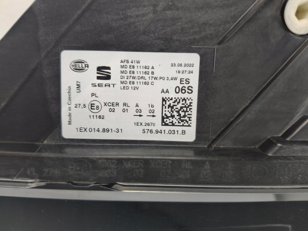 Frontscheinwerfer Seat Ateca 576941031B Full LED Ein Stück (Rechts oder Links)