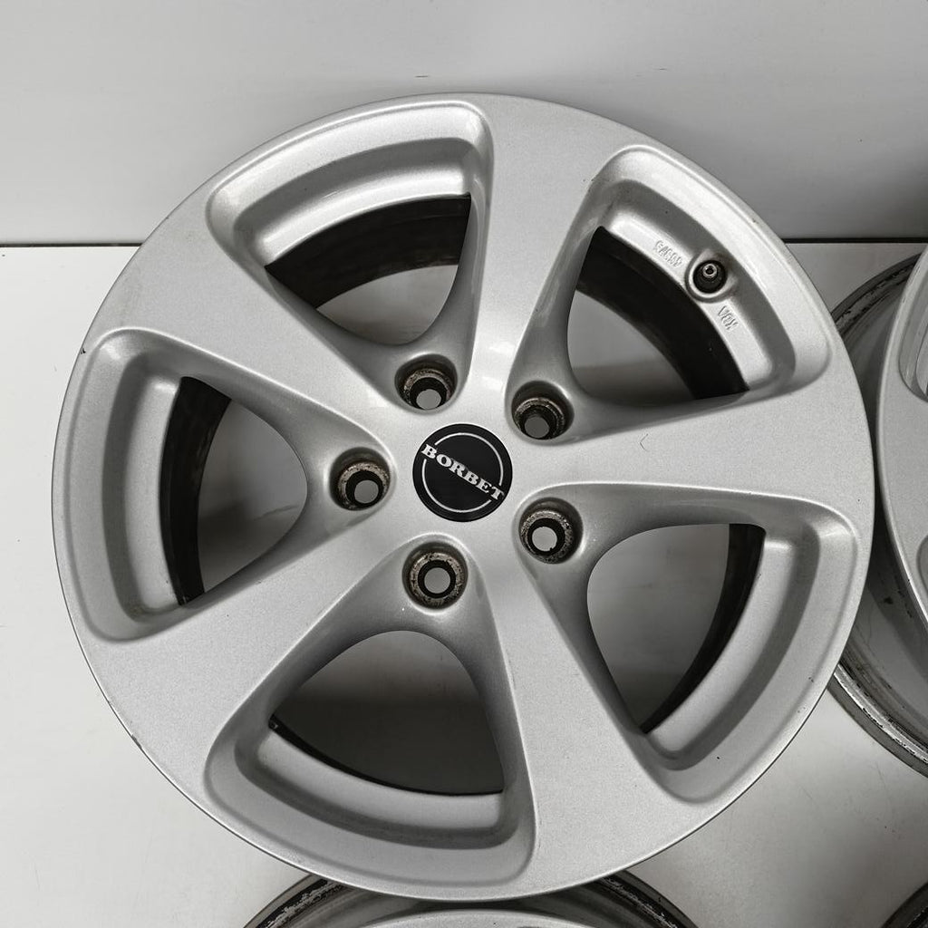 4x Alufelge 16 Zoll 7.0" 5x120 20ET Glanz Silber BMW 5 E60 E61 Rim Wheel FEL9055986365zi