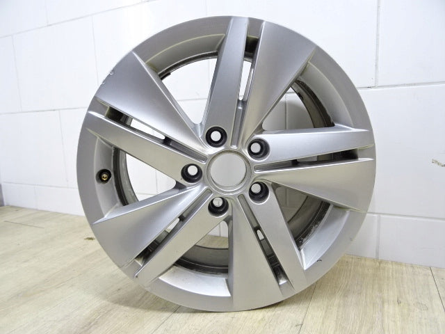 1x Alufelge 16 Zoll 7.0" 5x112 48ET Glanz Silber 5H0601025 VW Golf Viii