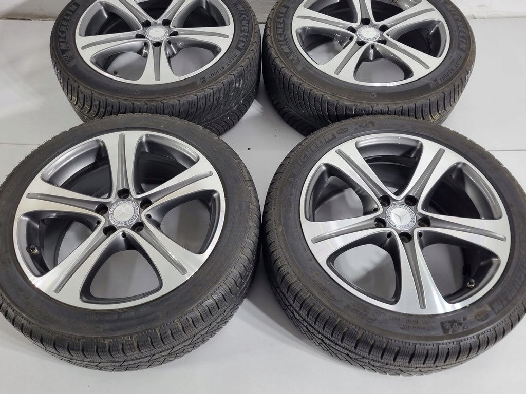 4x Alufelge 18 Zoll 8.0" 5x112 43ET Schwarz A2134011400 Mercedes-Benz Rim Wheel FEL4717754742ug