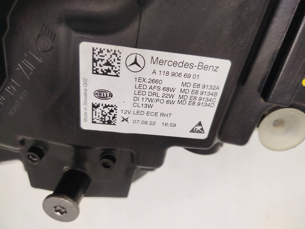 Frontscheinwerfer Mercedes-Benz Cla A1189066901 Links Scheinwerfer Headlight SCH9864500374rm