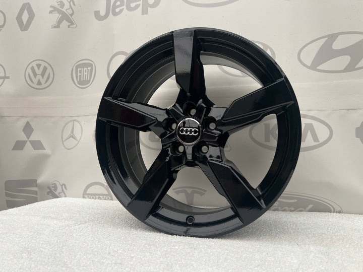4x Alufelge 17 Zoll 7.5" 5x100 Glanz Schwarz 82A601025P Audi Rim Wheel FEL4730840552av
