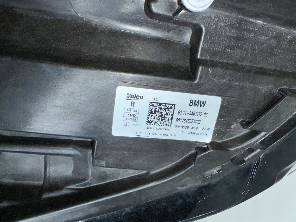 Frontscheinwerfer BMW X1 F48 5A01171 5A01172 Full LED Ein Satz Headlight SCH7283714241hm