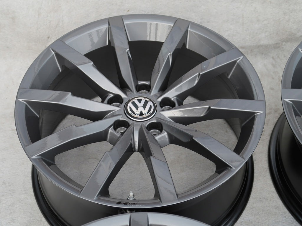 4x Alufelge 18 Zoll 8.0" 5x112 44ET Matt Schwarz VW Passat Arteon Rim Wheel FEL4212782576qt
