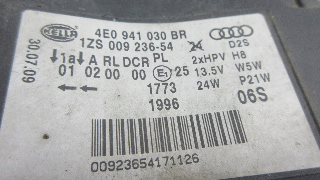 Frontscheinwerfer Audi A8 4E0941030R Rechts Scheinwerfer Headlight SCH7488933482ce