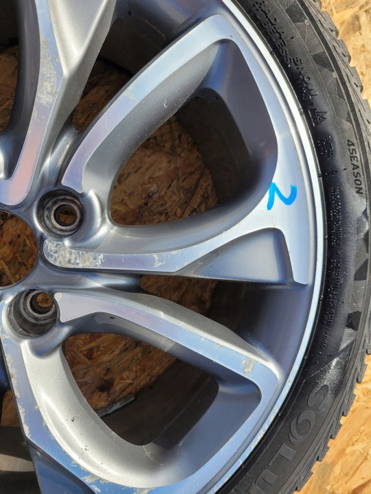 1x Alufelge 18 Zoll 7.5" 4x108 29ET Matt Silber 9688904377 Citroën Ds4 Rim Wheel FEL3141032281ou
