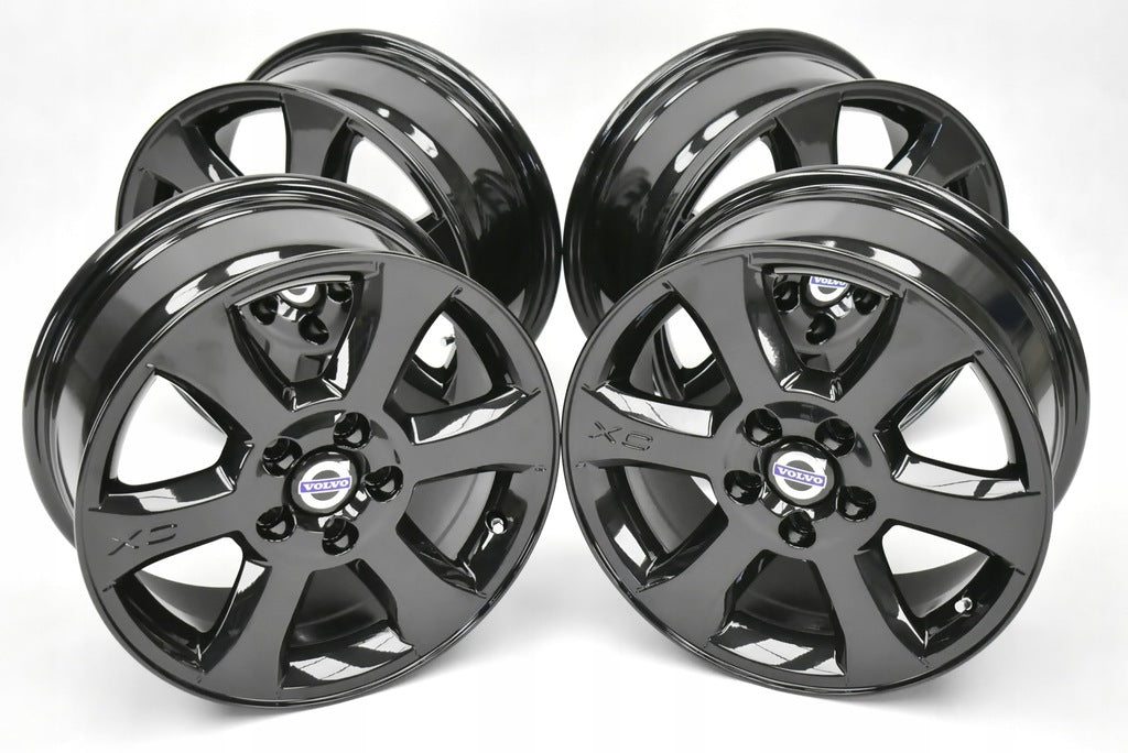 4x Alufelge 16 Zoll 7.0" 5x108 50ET Glanz Schwarz 30714024 Volvo Xc70 Xc60 FEL2907849726lo