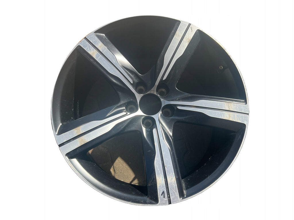 1x Alufelge 19 Zoll 8.5" 5x108 47ET Matt Schwarz 31471876 Volvo S90 V90