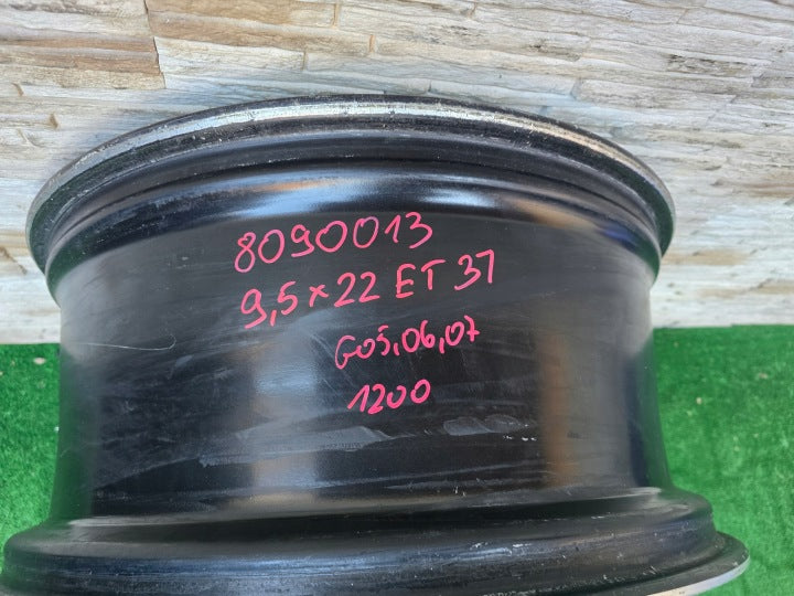 1x Alufelge 22 Zoll 9.5" 5x112 8090013 BMW G07 X5 G05 G06 Rim Wheel FEL9860952199gt