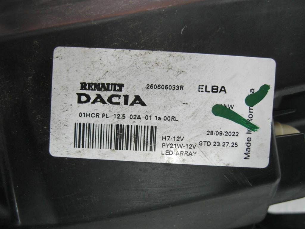 Frontscheinwerfer Dacia Sandero III Jogger 260606033R LED Links Headlight SCH4002396697vo