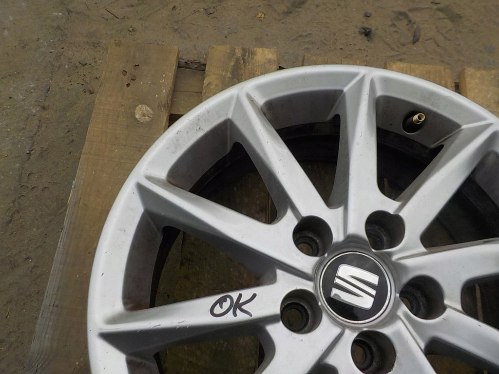 1x Alufelge 15 Zoll 6.0" 5x100 38ET Glanz Silber 6P0601025E Seat Ibiza Iii FEL1461518560jq