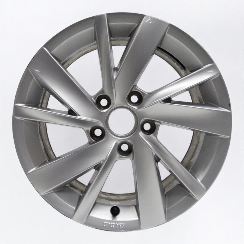 1x Alufelge 16 Zoll 6.5" 5x112 46ET Glanz Silber 5H0071496 VW Golf Viii