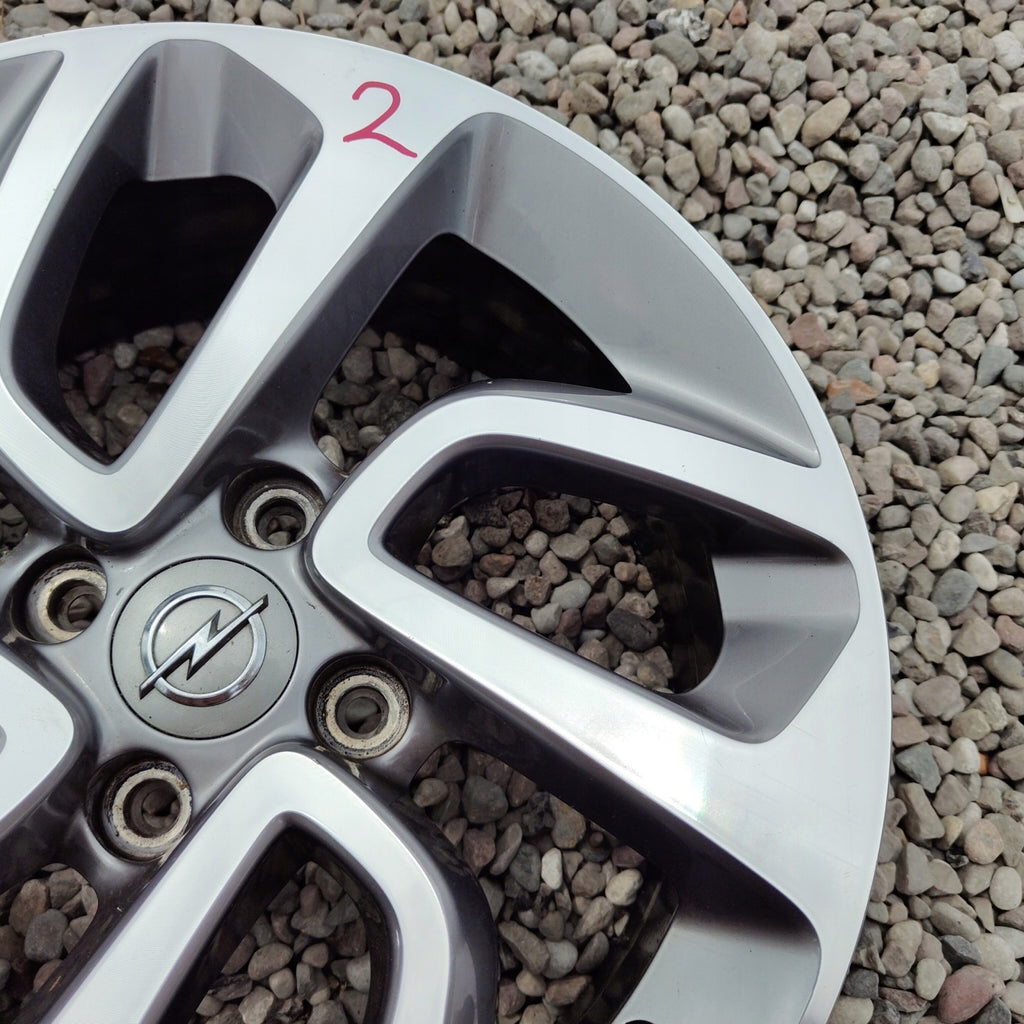 1x Alufelge 16 Zoll 6.5" 4x108 20ET Glanz Silber Opel Crossland X Rim Wheel FEL3586988544jz