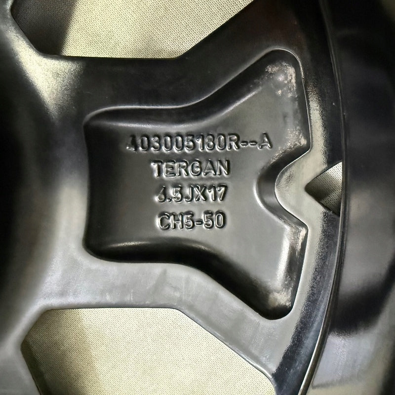 1x Alufelge 17 Zoll 6.5" 5x114.3 50ET Glanz Schwarz 403006311R 403005180R Dacia FEL8370469761rm