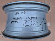 Laden Sie das Bild in den Galerie-Viewer, 1x Alufelge 17 Zoll 7.5" 5x112 29ET 8W0601025AE Audi A4 Rim Wheel FEL9571509831yf