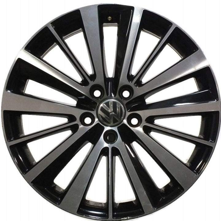 1x Alufelge 18 Zoll 7.5" 5x112 51ET Glanz Schwarz 5C5071498 VW Rim Wheel FEL7722869571sn