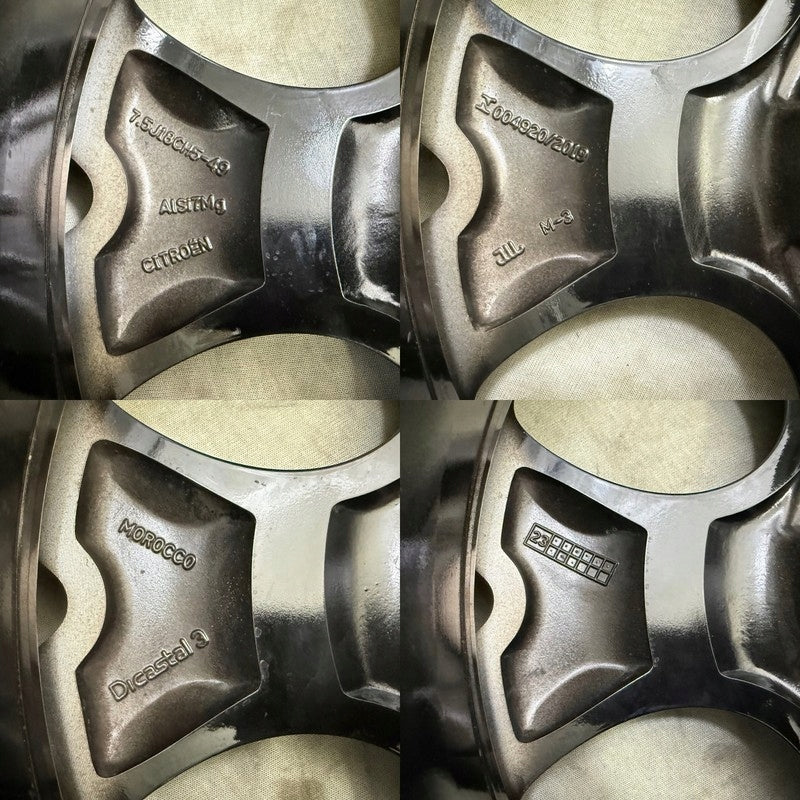 1x Alufelge 18 Zoll 7.5" 5x108 49ET Glanz Schwarz 9842920877 Citroën I Rim Wheel FEL5798510120rz
