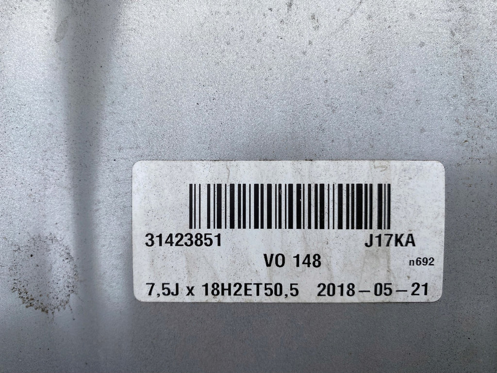 1x Alufelge 18 Zoll 7.5" 5x108 50,5ET 31423851 Volvo Xc60 Rim Wheel