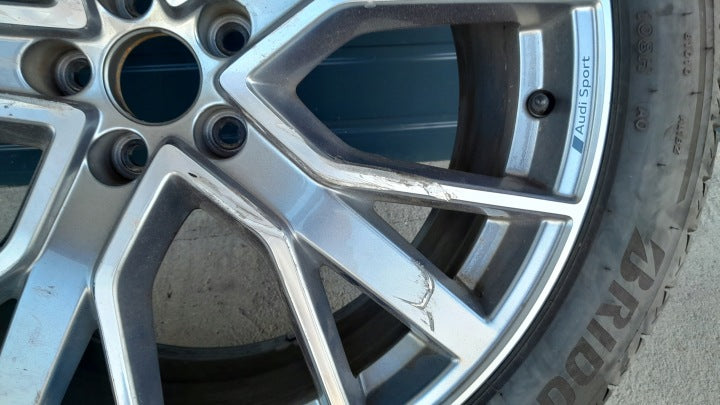 1x Alufelge 21 Zoll 9.5" 5x112 36ET Glanz Audi E Tron Rim Wheel FEL2479804953sm