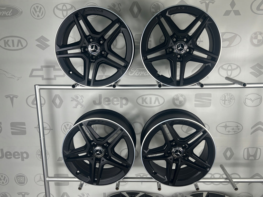 4x Alufelge 18 Zoll 7.5" 5x112 49ET Matt Schwarz A1774011500 Mercedes-Benz W177