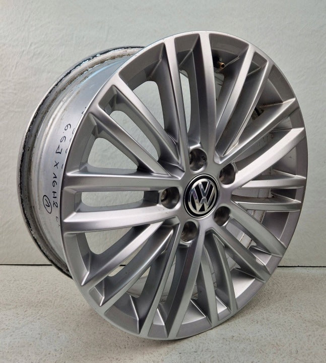 1x Alufelge 16 Zoll 6.5" 5x112 46ET Glanz Silber 5G0601025AT VW Golf VII I FEL9198026563sk