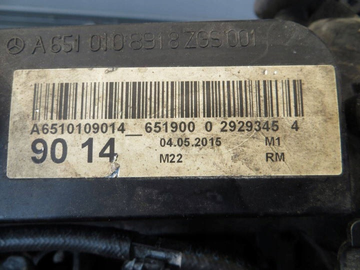 Motor Mercedes-Benz Cls 651924 2.2 170PS 125kW Diesel Engine Unkomplett MOT4467707456sf
