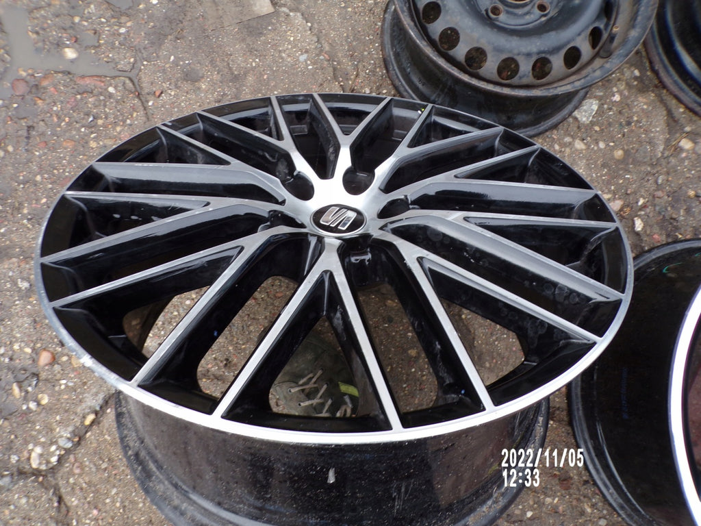 1x Alufelge 19 Zoll 8.0" 5x112 50ET Glanz Schwarz 5F0071490A Seat Leon Rim Wheel FEL9551769603ba