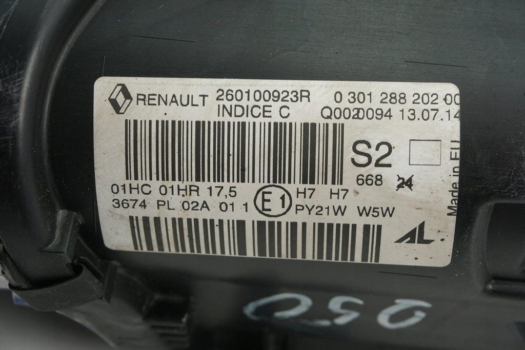 Frontscheinwerfer Renault Megane III 260100923R 0301288202 Rechts Headlight SCH9454684470mb