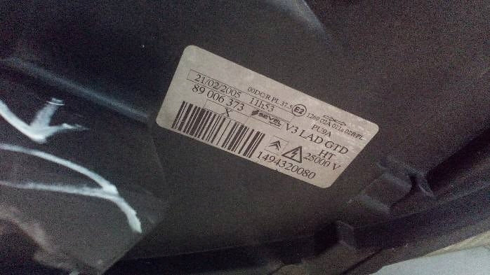 Frontscheinwerfer Citroën C8 Xenon Links Scheinwerfer Headlight