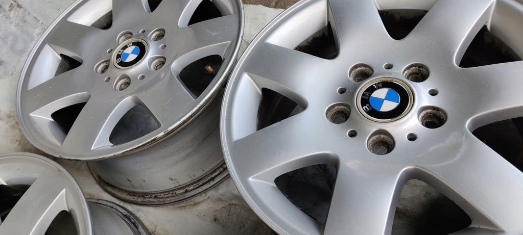 4x Alufelge 16 Zoll 7.0" 5x120 47ET Silber 1094498 BMW Rim Wheel FEL2503216655ta
