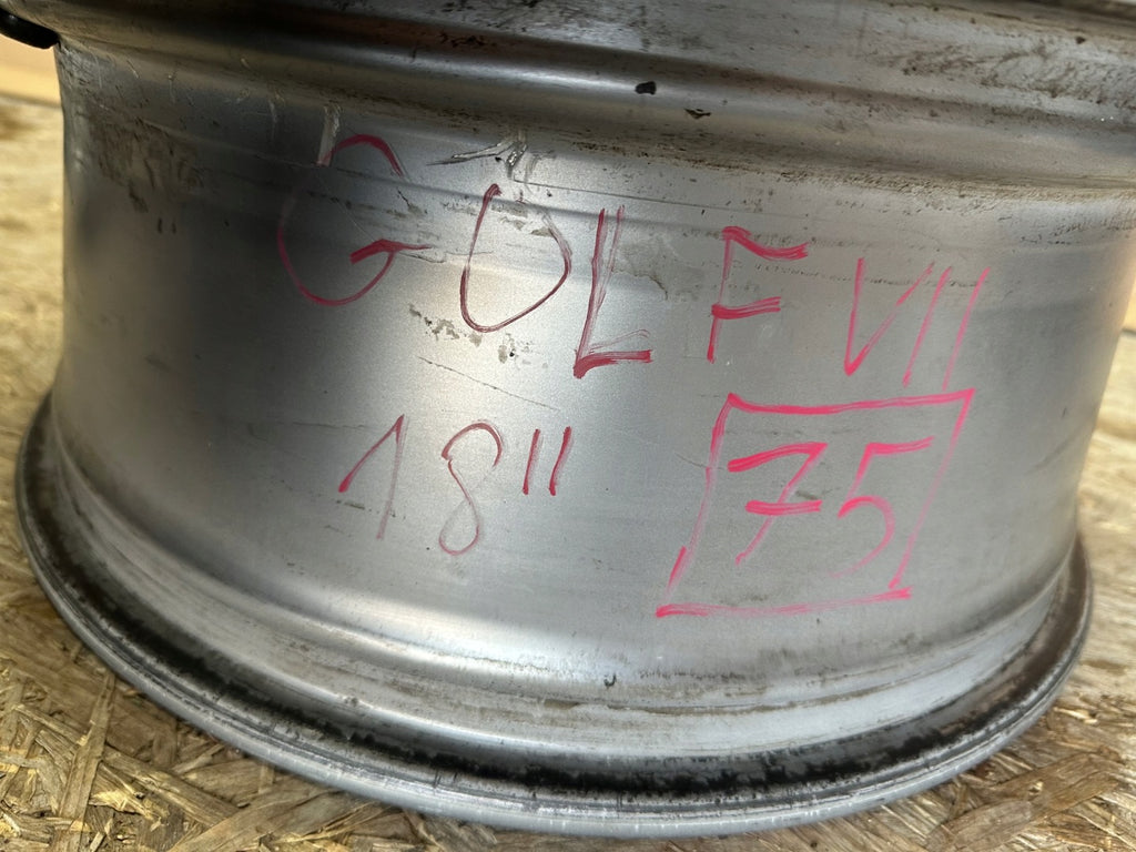 1x Alufelge 18 Zoll 7.5" 5x112 51ET Glanz Grau 5G0601025AF VW Golf Vii Rim Wheel FEL5159097470wf