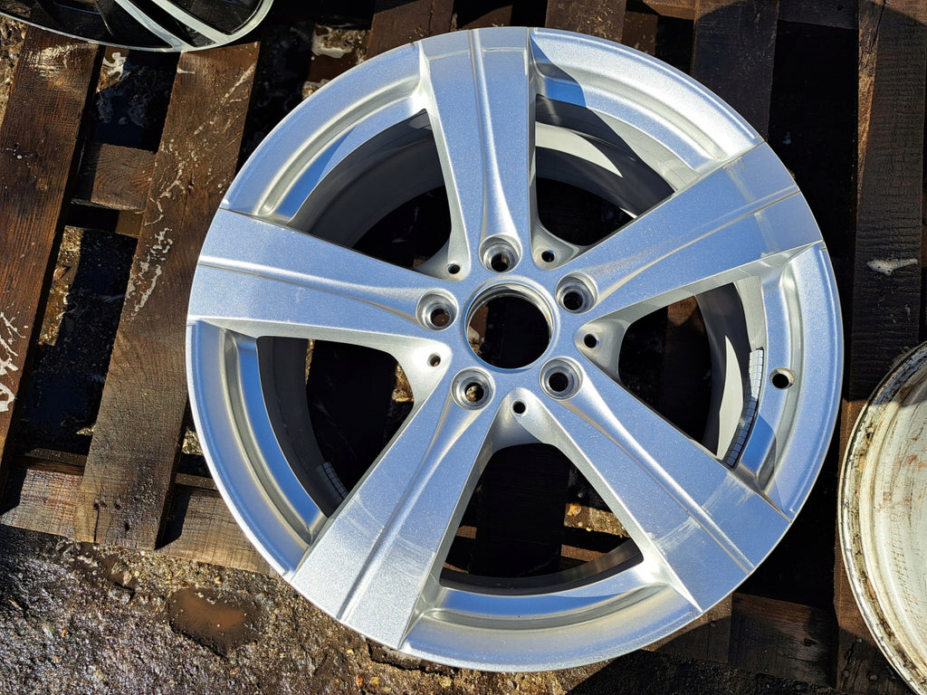 1x Alufelge 17 Zoll 8.0" 5x112 49 5ET Glanz Silber A2064014600 Mercedes-Benz FEL4597185239nf