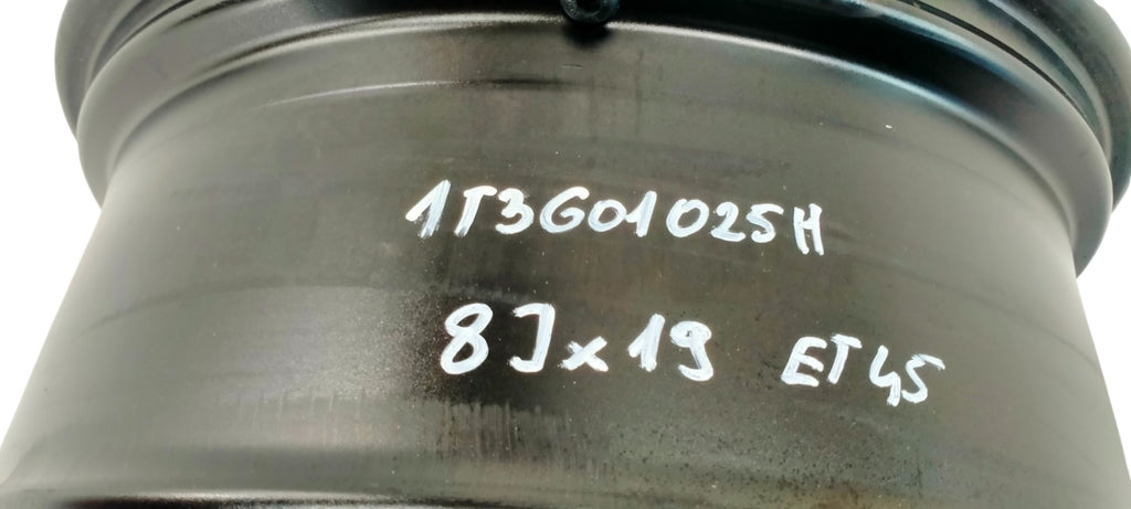 1x Alufelge 19 Zoll 8.0" 5x112 45ET Matt Schwarz 1T3601025H VW I Rim Wheel FEL1200738111ff