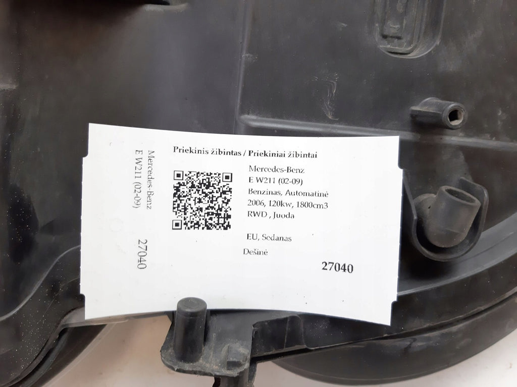 Frontscheinwerfer Mercedes-Benz W211 MAM27040 Rechts Scheinwerfer Headlight SCH9520424958dw