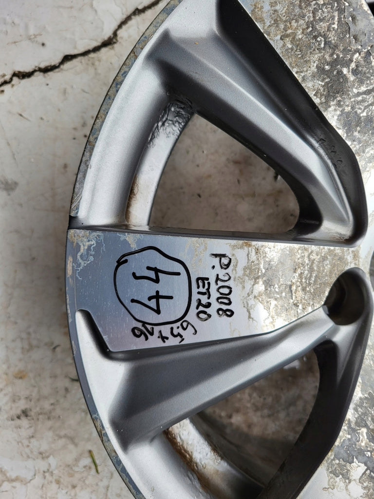 1x Alufelge 16 Zoll 6.5" 4x108 20ET Glanz Grau 9813557977 Peugeot Rim Wheel