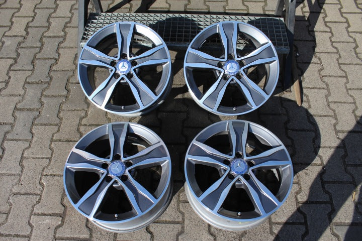4x Alufelge 17 Zoll 7.0" 5x112 48 5ET A2054010800 Mercedes-Benz W205 Rim Wheel FEL3443254535gg