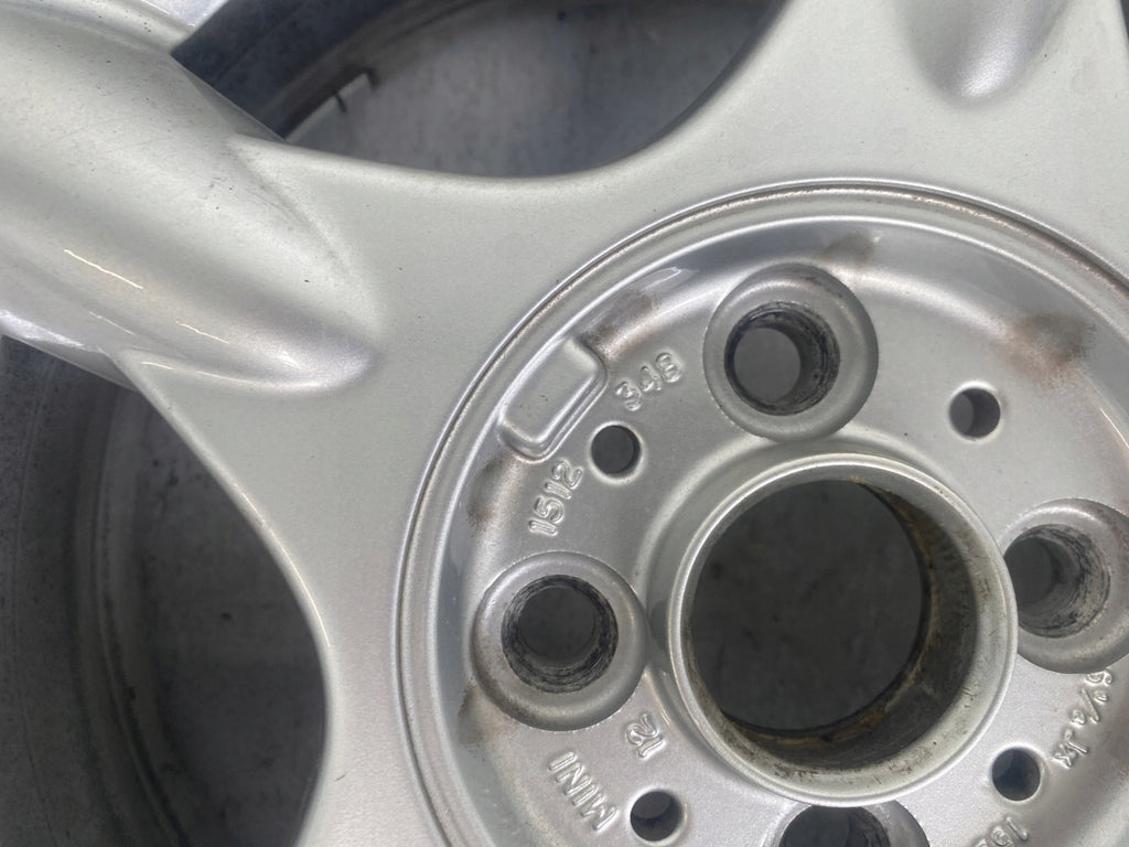 1x Alufelge 16 Zoll 6.5" 4x100 48ET Glanz Silber Mini R50 Rim Wheel FEL2300938827cu