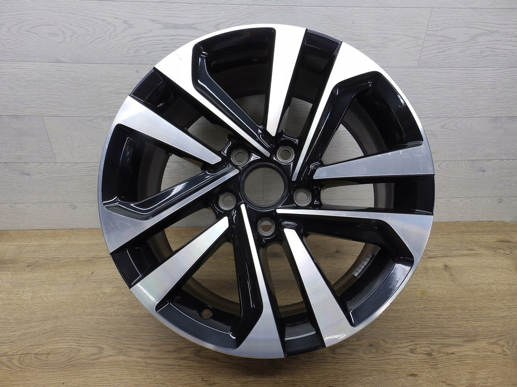 1x Alufelge 16 Zoll 7.0" 5x112 48ET Glanz Schwarz 5H0601025T VW Golf Viii