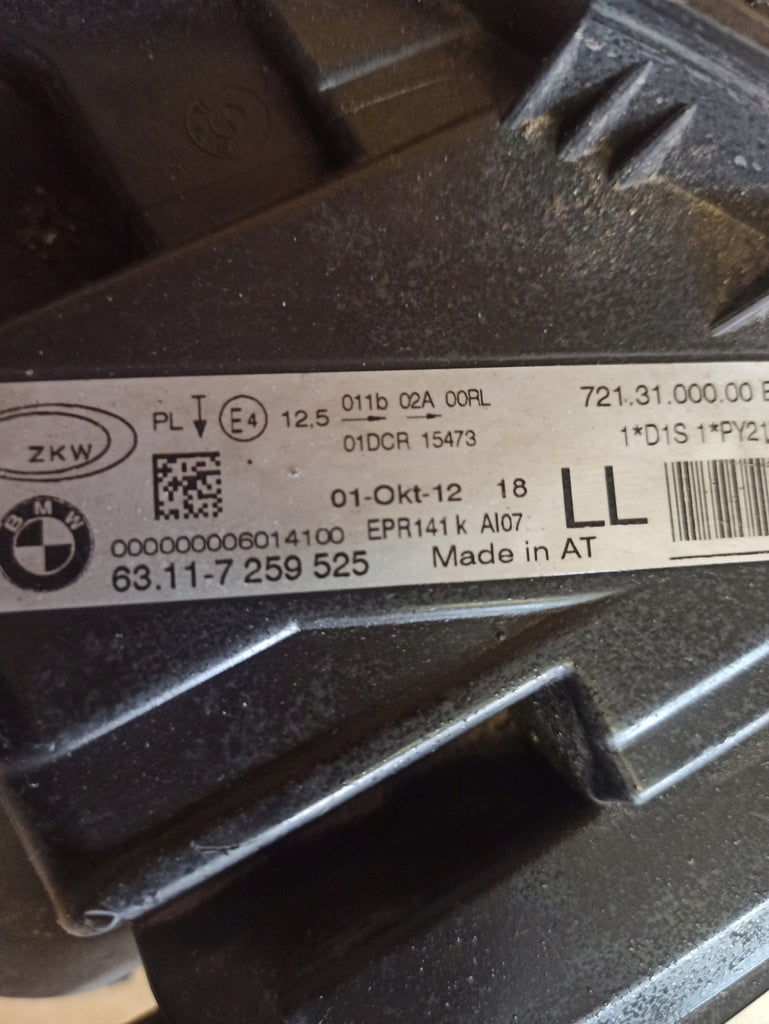 Frontscheinwerfer BMW F30 7259525 Xenon Links Scheinwerfer Headlight SCH6334872083sy