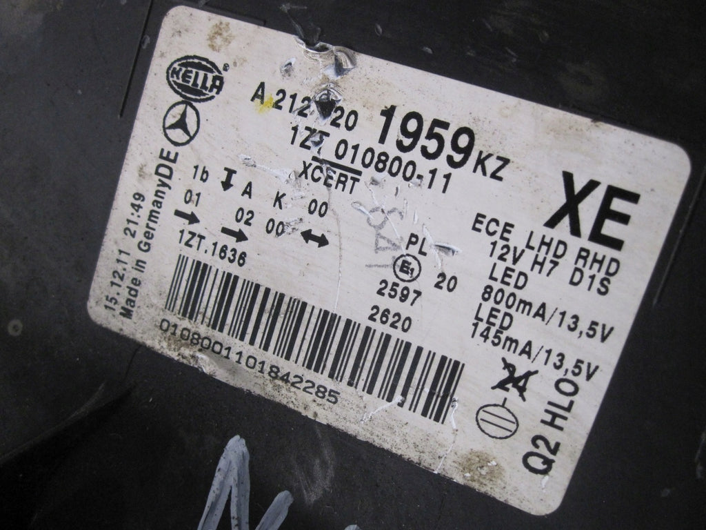 Frontscheinwerfer Mercedes-Benz W212 A2128201959KZ Ein Stück (Rechts oder Links) SCH8574176205dr