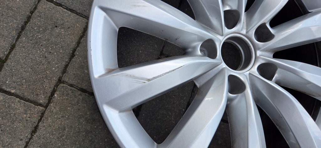 1x Alufelge 17 Zoll 7.0" 5x112 43ET Glanz Silber 5N0601025AR VW Tiguan Rim Wheel FEL4645034294lt