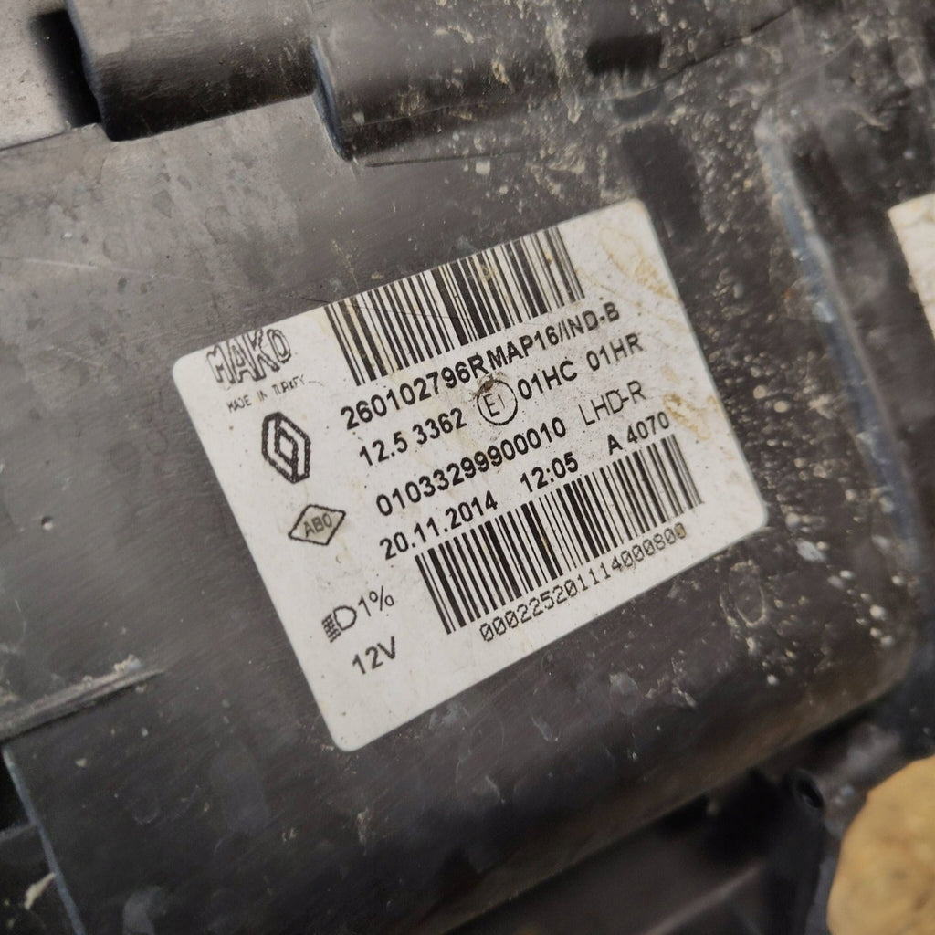 Frontscheinwerfer Renault Clio IV 260102796R 125336201033299900010 Rechts SCH6020131327jt