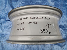 Load image into Gallery viewer, 1x Alufelge 17 Zoll 7.0" 5x108 40ET Glanz Graphit 9814117977 Peugeot 3008 FEL4730793333bd